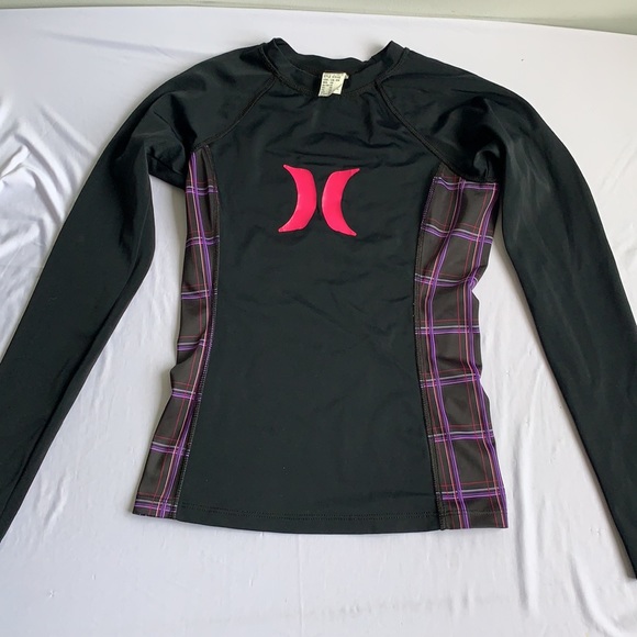 Black Hurley Swim/Sun Protection Top - Picture 1 of 5